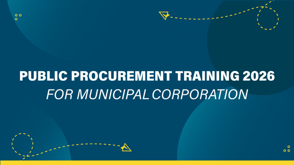Public Procurement Training 2026 For Municipal Corporations